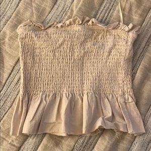 Tube top: beige